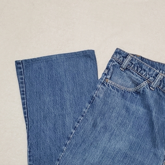 VINTAGE 70s Levi's 646 Orange Tab High Rise Cropped Flare Bell Bottom Jeans - Picture 6 of 12